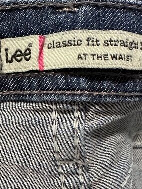 Lee Midwash Blue Straight-Leg Jeans with Logo Tag